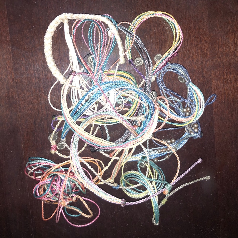 Cluster of PuraVida bracelets